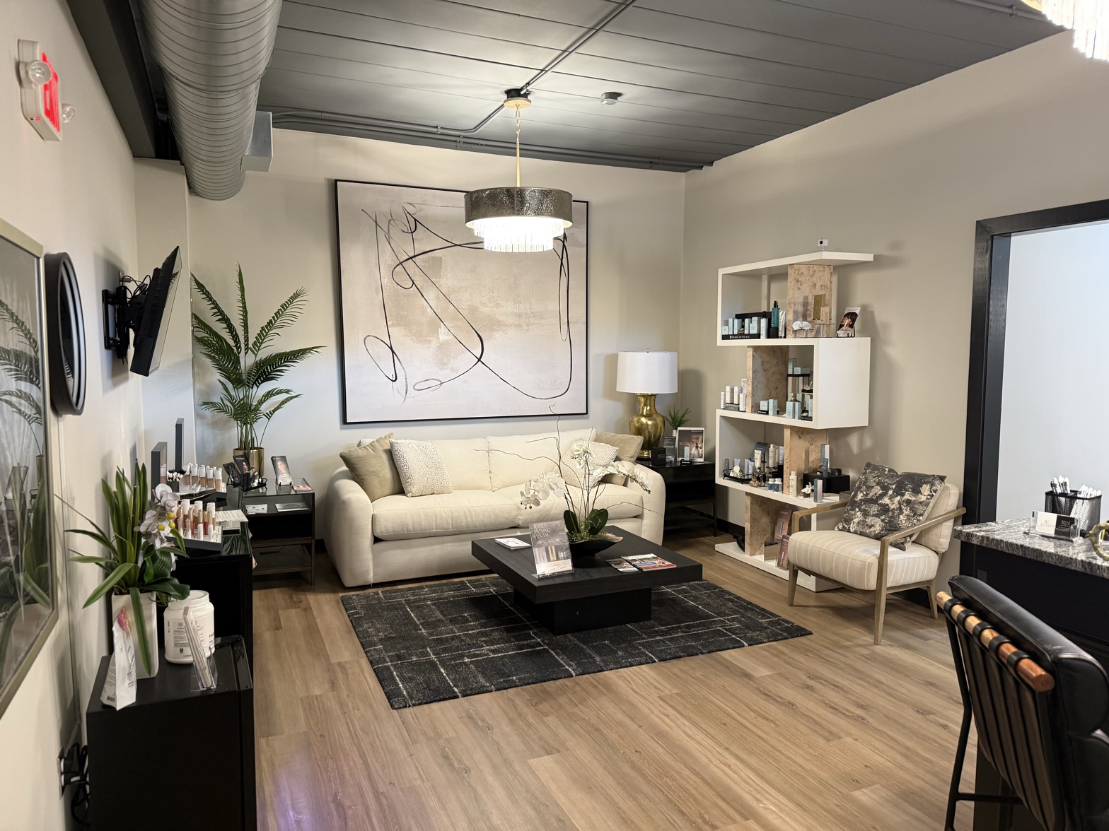 The Skin Cliniq lobby and waiting area