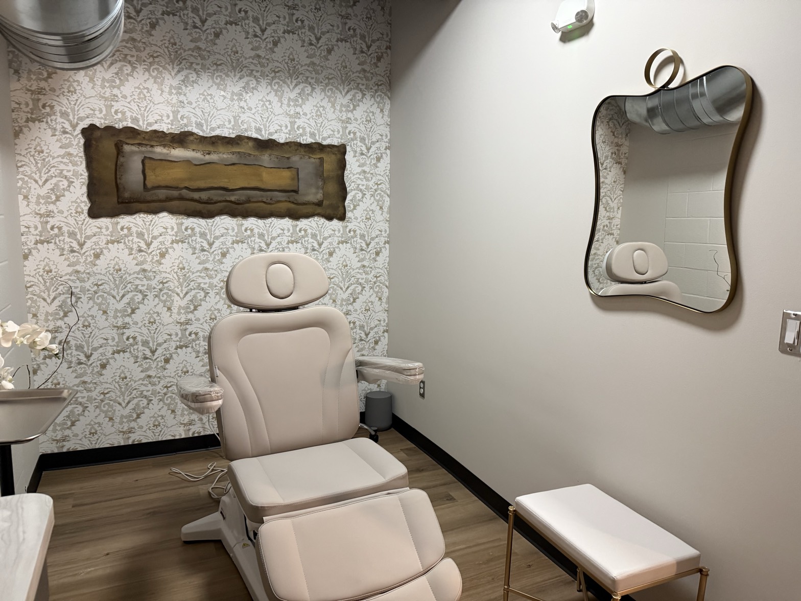 Private treatment room at The Skin Cliniq
