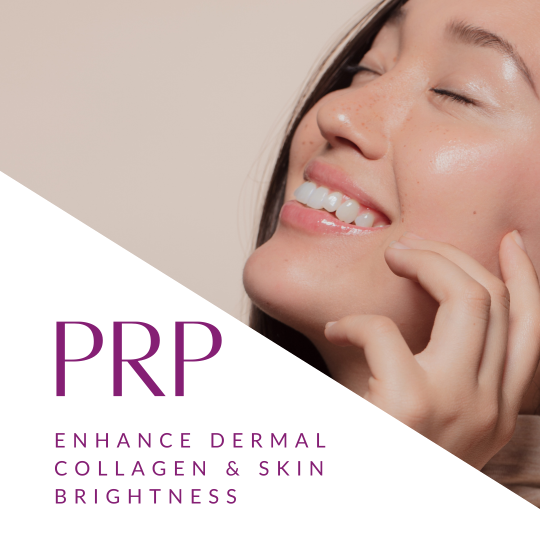 PRP enhances dermal collagen and skin brightness